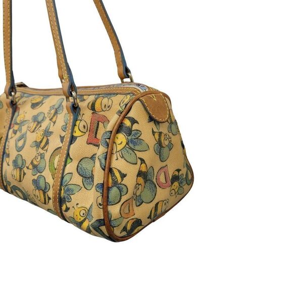 Vintage Dooney & Bourke Shoulder Bag Novelty Spelling Bumble Bee Whimsical - Picture 9 of 16